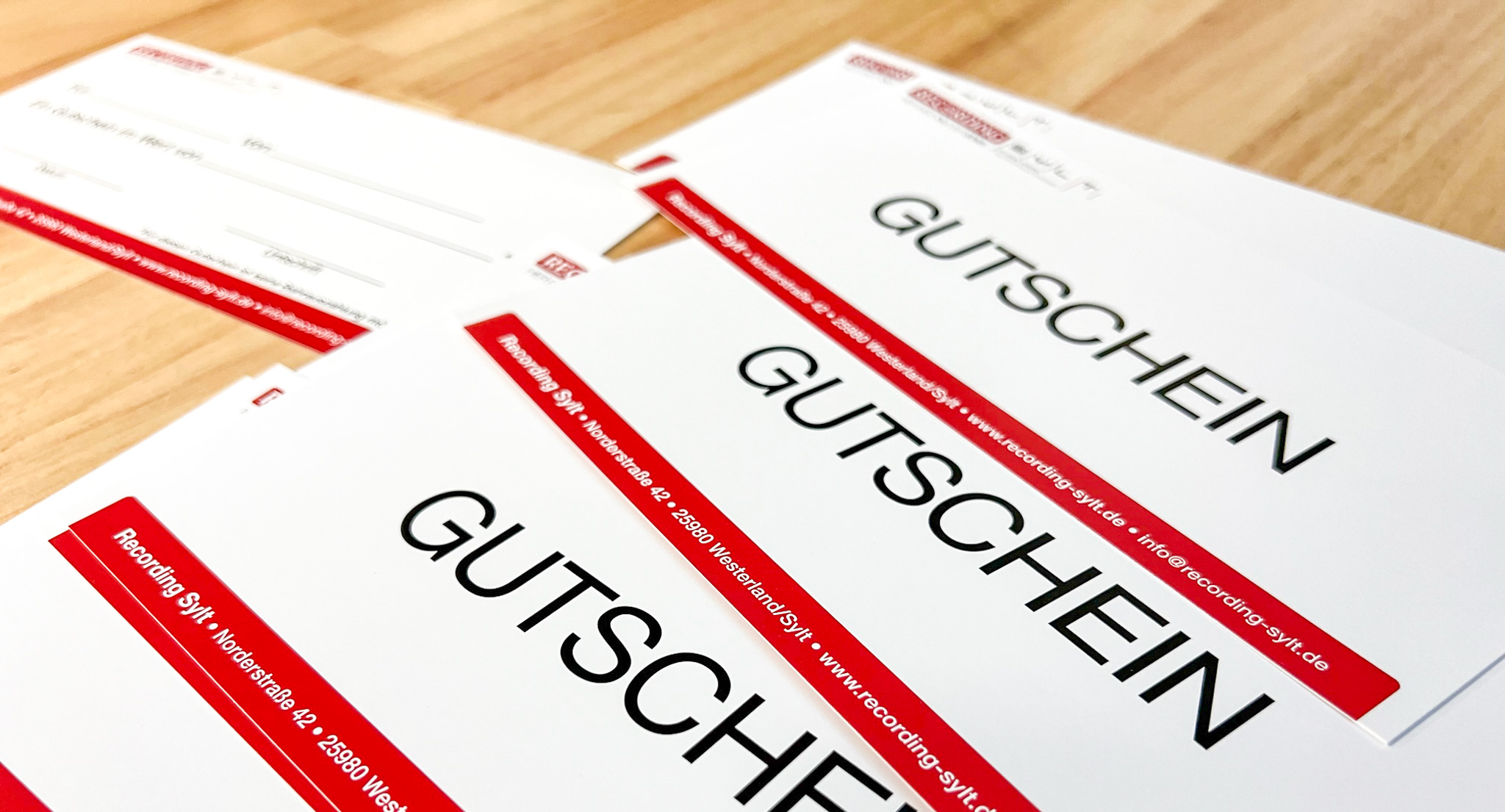 Recording Sylt Gutscheine